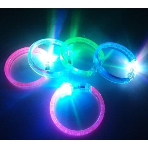 LED Flashing Wrist Bubble Band Bracelet Arm Band Belt Light Up Dance Concerts Party Glow For birthday party Halloween Christmas