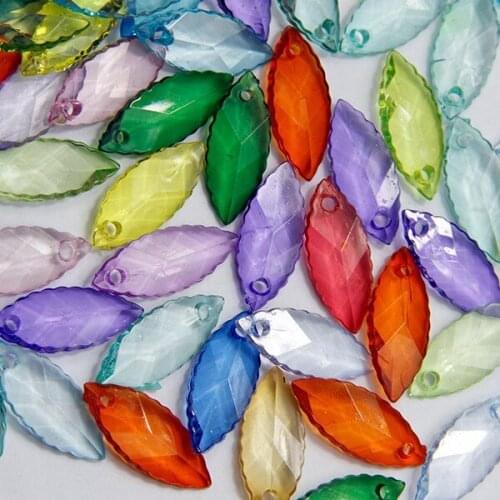 50pcs Plastic Acrylic Beads Transparen Bowknot Loose Spacer Beads For Jewelry Making Bracelet Jewelry Findings DIY Accessories