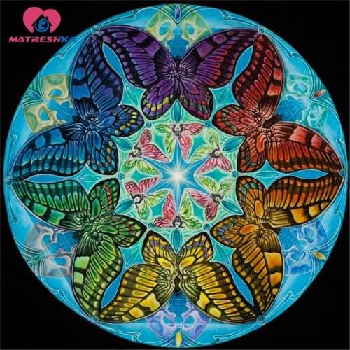 Diamond embroidery Mandala Pictures of crystals diamond mosaic 5d diy diamond painting Embroidered rhinestones Mosaic pictures