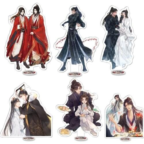 Anime The Husky and His White Cat Shizun Acrylic Stand Figure Mo Ran Chu WanNing Creativity Desktop Standing Plate Toy