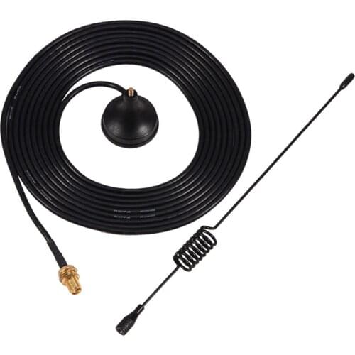 SOONHUA 433MHz 3.0dBi High Gain Antenna Stable Signal Vehicle Mobile Radio Antenna VSWR With SMA Connector Magnetic Base Cable