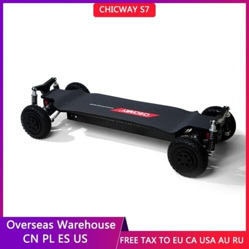 CHICWAY S7 Four-Drive Electric Skateboard Four wheel scooter Single motor 800W 3200W Independent suspension,Speed Max 55km/h