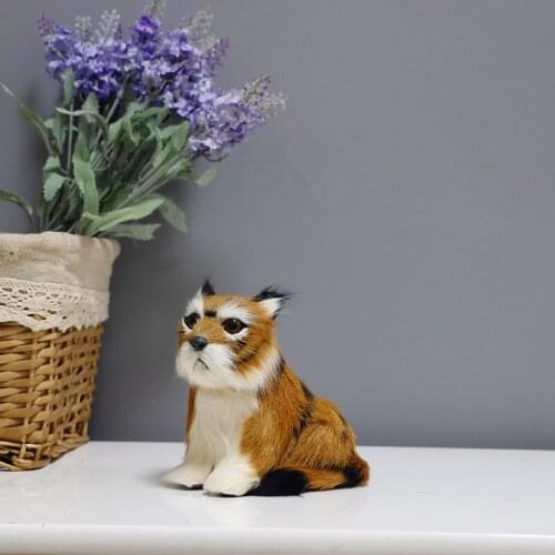 12*6*10cm,High Simulation small Tiger,artificial animal for Birthday Party home Decoration Accessories,Easter gift,Teach props