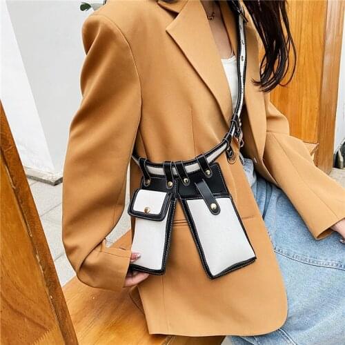 Women Waist Pack Leather Fanny Pack Luxury Fashion Belt Bag Crossbody Bags for Women Casual Chest Packs Female Designer Purse