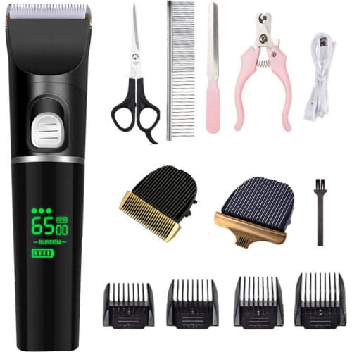 Dog Hair Clippers Dog Trimmer Grooming Rechargeable LED PetScreen Animal Shaver Grooming Clippers Cordless Cat Haircut Tool