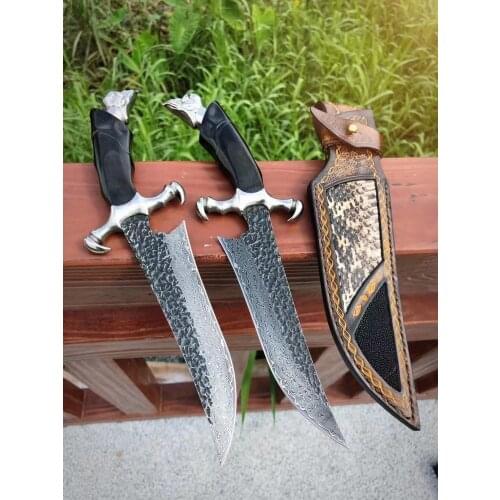 Condor Damascus steel hunting knife fixed blade military tactical knife self-defense multiple knife survival knife