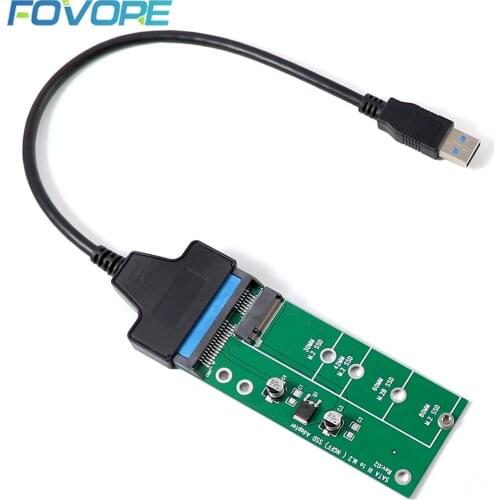 Add On Card for NGFF M2 Adapter Plug&Play SATA3 Raiser M.2 B Key SSD Expansion Card 2 in1 Converter USB3.0 Sata III Cable