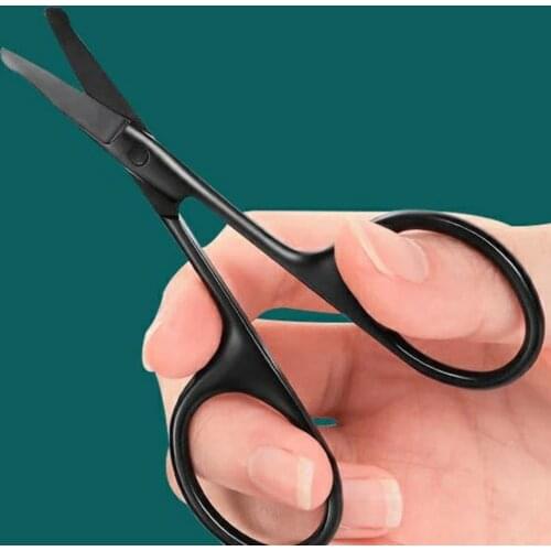 Portable Stainless Steel Round Head Beauty Eyebrow Trimmer Nose Hair Trimmer Ergonomics Lightweight Eyebrow Trimmer