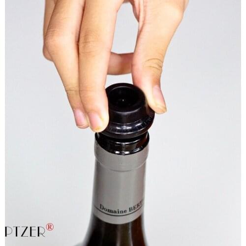 PTZER Vacuum Wine Vacuum Stopper Date Memory Bottle Stopper Sealed Storage Vacuum Wine Corks Bar Tools Kitchen Accessory Saver