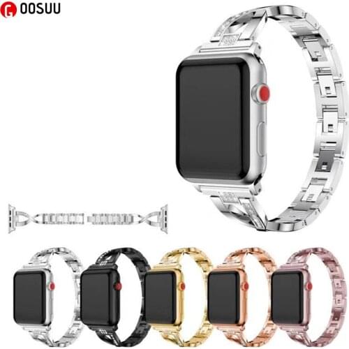 For Samsung Galaxy watch active 2 41mm 42mm 45mm 46mm Bracelet Stainless + Diamond Cross Belt Watch Strap for Samsung Wristband
