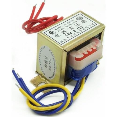 EI48 -12W Power Transformer DB-12VA 220V to 12V×2 Dual 12V 12V-0-12V 0.5A