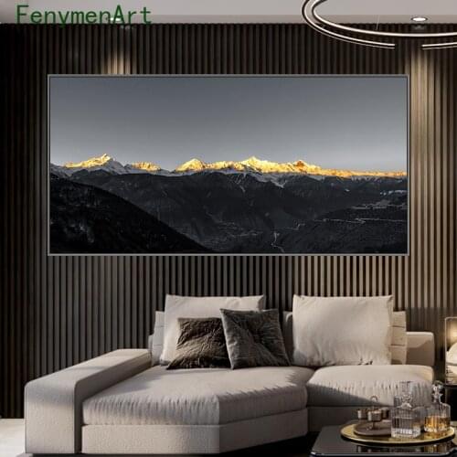 Modern Minimalism Mount Fuji Canvas Painting Photography Mount Posters Prints Landscape Wall Art Picture Home Living Room Decor
