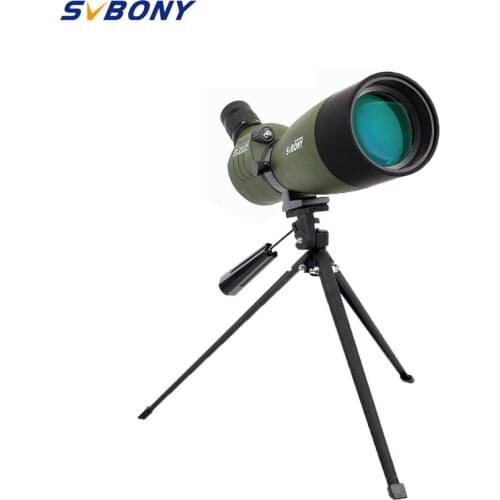 SVBONY Spotting Scope 20-60x60/25-75x70mm Zoom Telescope BAK4 Prism Waterproof 45-Degree Angled Hunting Monocular w/Tripod F9310