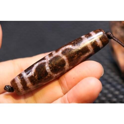 Treasure Magic Power Tibetan Old Agate Cinnabat Faqi Dorje dZi Bead Amulet Timestown UPD22