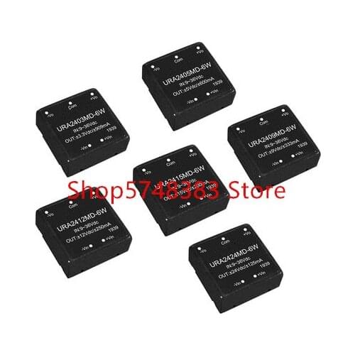 URA2403MD-6W URA2405MD-6W URA2409MD-6W URA2412MD-6W URA2415MD-6W URA2424MD-6W Input voltage 9-36v isolation 3KV