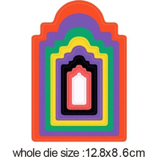 Tags Layer Frame Metal Cutting Dies Stencils For Scrapbooking Photo Album Decoration Embossing Paper Card making