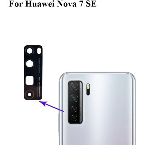 Replacement For Huawei Nova 7 SE 7SE Back Rear Camera Lens Glass For hauwei Nova7 SE Glass Lens