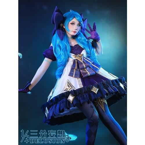 Anime Game LOL Gwen The Hallowed Seamstress Battle Lolita Dress Combat Gear Uniform Cosplay Costume Halloween Women Freeshipping