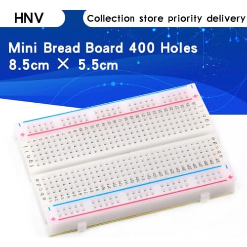 1pcs Quality mini bread board / breadboard 8.5CM x 5.5CM 400 holes