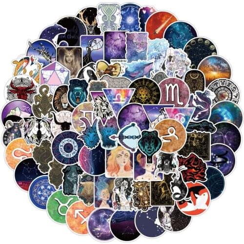10/30/50/100pcs Animal Constellation Stickers Aesthetic Vsco Girl Graffiti Deacl Waterproof Skateboard Guitar Phone DIY Sticker