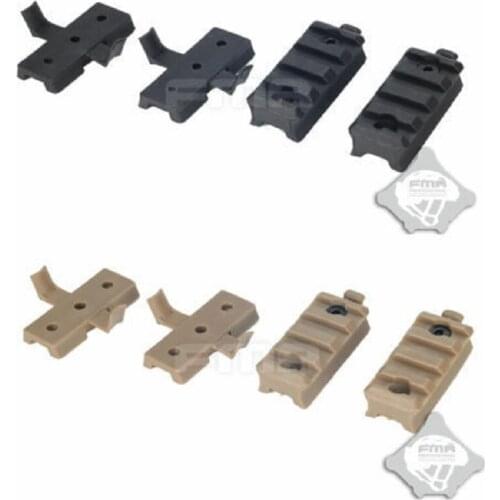 2X FMA WING-LOC/PICATINNY ADAPTER FLASHLIGHT MOUNT BASE FOR FAST HELMET SIDE RAIL