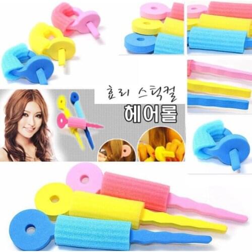 3pcs Magic Hair Roller DIY Hair Curlers Rollers Lock hair Curl Sponge styling tools