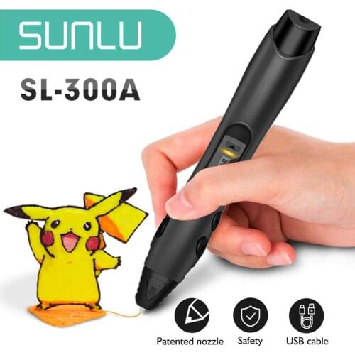 SUNLU 3D Pen doodling with LCD Screen Educational Pen Low Temperature safe For children Christmas Gift