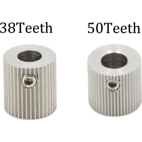 3D printer accessories EX031 38Teeth 50 tooth bore 5mm screw wheel extrusion wheel feed gear inner diameter 5mm
