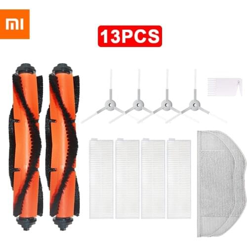 Vacuum Cleaners Accessories for xiaomi mijia MI Robot Vacuum Cleaner G1/MJSTG1 Main Brush Filter Side Brush Mop Cloths