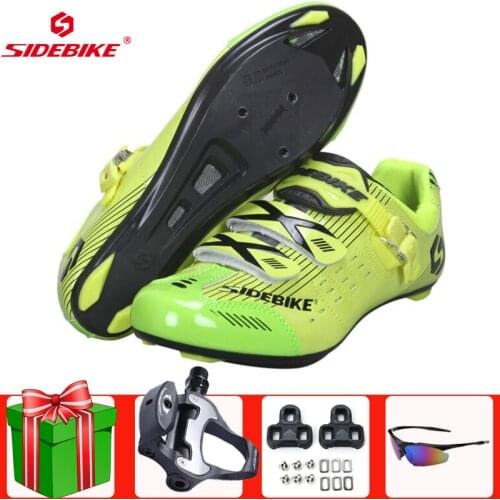 SIDEBIKE Road Cycling Shoes Sapatilha Ciclismo Add Pedal Set Men Sneakers Women Racing Bike Self-Locking Bicycle Bicicleta