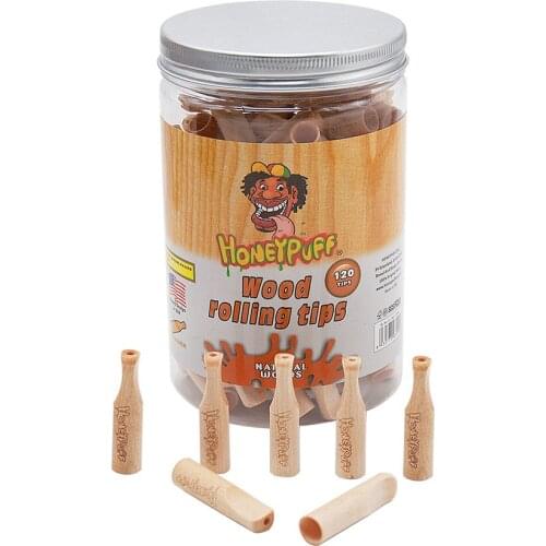 Wood Mouthpiece Filter Tips With White Natural Wood Flavor Smoking Wooden Mouth Filter Tip Cigarette Holder Pipe