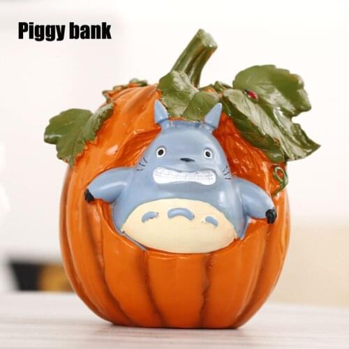 Halloween Piggy Bank Decoration Creative Resin Craft Gift Pumpkin Piggy Bank Bedroom Decoration Gift