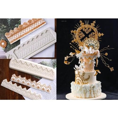 Cake Decorating Tools DIY Sugarcraft silicone mold Baroque Relief Gumpaste molds Candy Clay silicone fondant cake mold chocolate