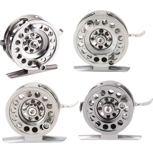 Ice Fishing Reel Aluminium Alloy Travel Fishing Winter Reel Raft Wheel 1BB