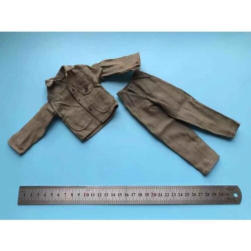 1/6 Scale WWII U.S. Army Clothes Pants Suit Model for 12" Action Figure Doll