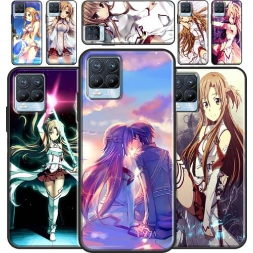 Asuna Sword Art Online For OPPO Realme 7 Pro 8 Pro Q3 C3 C21 GT Case For OnePlus 8T 9R Nord 2 7 8 9 Pro Cover