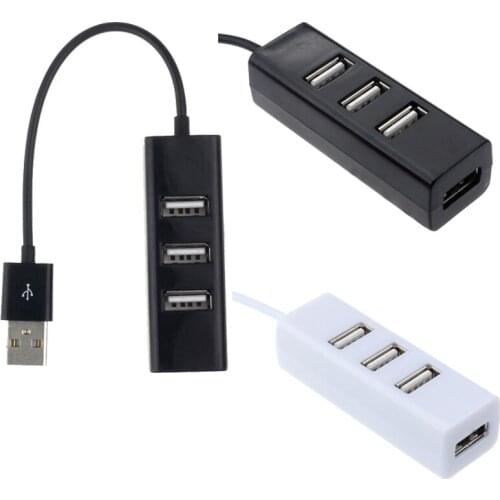 Mini USB 2.0 Hi-Speed 4 Port USB Hub Splitter Hub Phone Data Charging Adapter For PC Computer For Portable Hard Drives 20j29