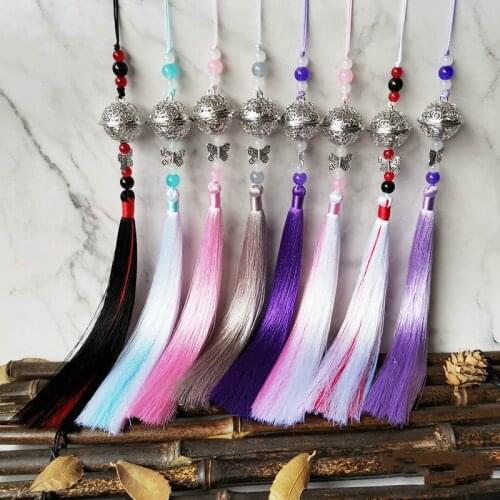 Mo Dao Zu Shi Bells Keychain Man Antiquity Key Chain Women Key Ring Tassel Long Pendant High Quality Key Holder Anime Brelok