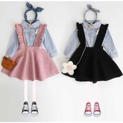 New Autumn 2020 Brand Baby Girls Dress Sweaters Kids Overalls Dress Children Knitted Dress Strap Toddler Dress Beautiful,#2339