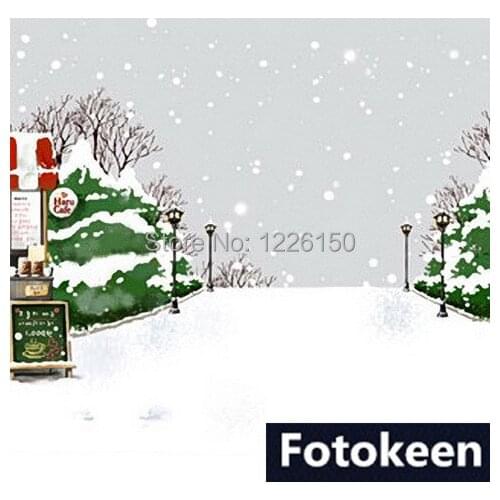 New 5ft x 7ft Studio photography backdrops,muslin backdrop Photography backdrop FS-17, Hot sale christmas backdrops photography