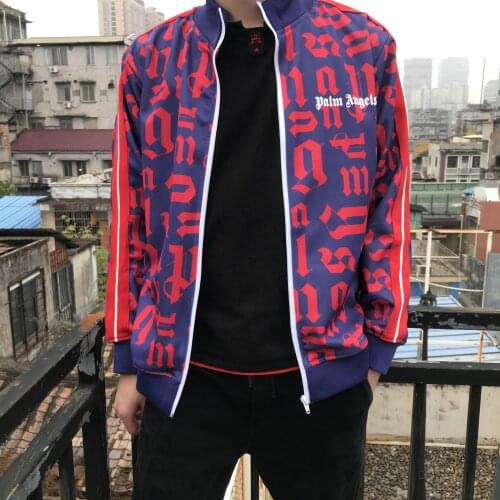 Palm Angels side striped letters full print loose versatile men and women