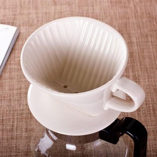 Hand Brewing Coffee Filter Cup Ceramic Drops Coffee Filter Paper Hand Cup Home And Kitchen Product Filtro Cafe Coffeeware EI50CF