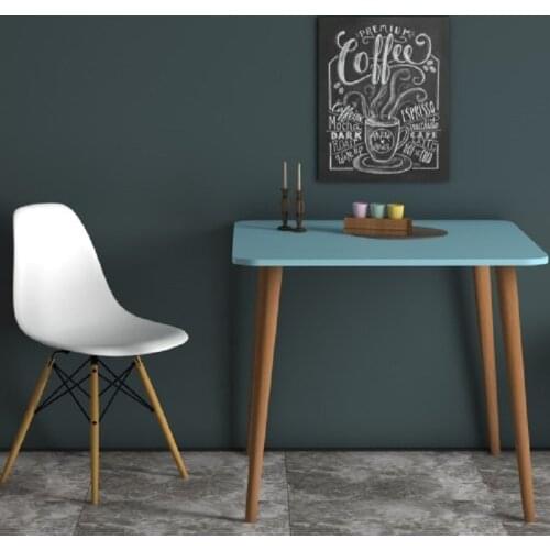MADE IN TURKEY Square Dining Table Solid Wood 5 colors Computer Desk Kitchen Table Dining Room Furniture Kitchen Habitdesign