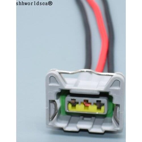 Shhworldsea 3 Pin Way Female 368215-1 Waterproof Gray Gearbox Automobile Knock Sensor Plug Wire Connector