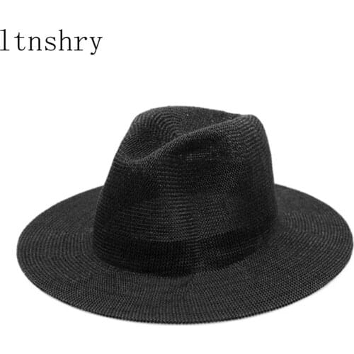 New summer sun hat casual men women straw hats Breathable wild tourism beach cap sunhat straw womens outdoor beach sun caps