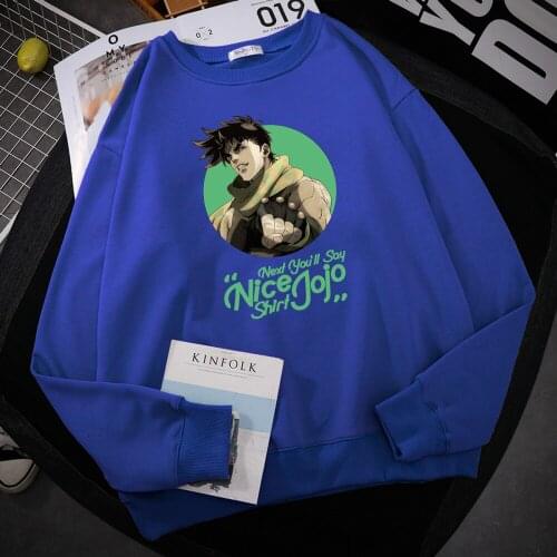 JoJos Bizarre Adventure Print 2020 New Hoodie Men Comics Casual Clothing Autumn Loose Hoodie Fashion Thicken Quality Hoody Man