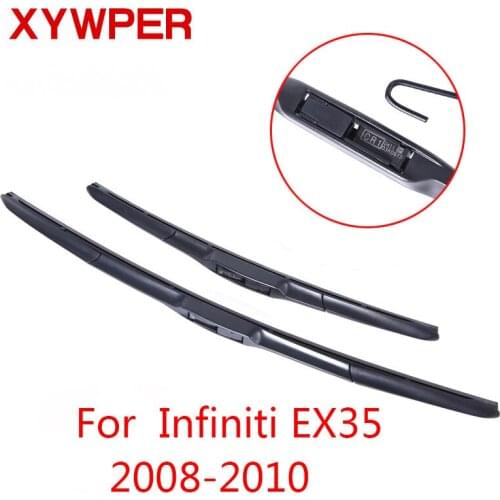 XYWPER Wiper Blades for Infiniti EX35 2008 2009 2010 Car Accessories Soft Rubber Car Windshield Wipers