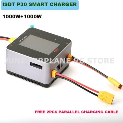 NEW ISDT P30 SMART DUO CHARGER 1000WX2 30AX2 High Power Dual Channel BattGo Balance Charger Discharger 1-8S Lipo Battery