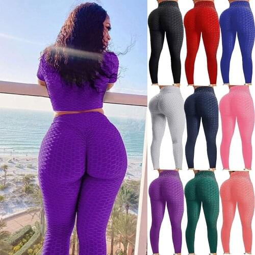 KIWI RATA Women High Waisted Ruched Butt Lifting Leggings Scrunch Textured Compression Yoga Pants Booty Workout Tights