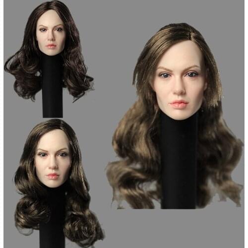 1/6 female figure Angelina Jolie (Angelina Jolie) head carving for 12 inch Action figure model accessories